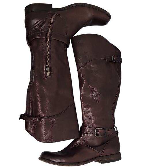 FRYE Phillip Riding Brown Equestrian Knee High Leather Boots Women's Size 10B - Picture 5 of 12